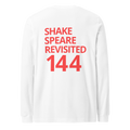 Shakespeare Revisited Long Sleeve (Coral Red Logo)