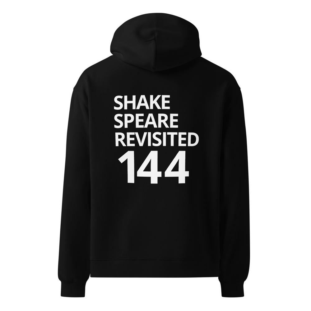 Shakespeare Revisited Oversized Hoodie (White Logo)